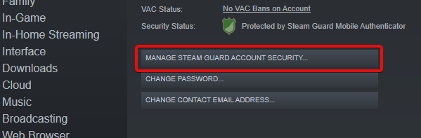 Vac status. Guard активатор стим.