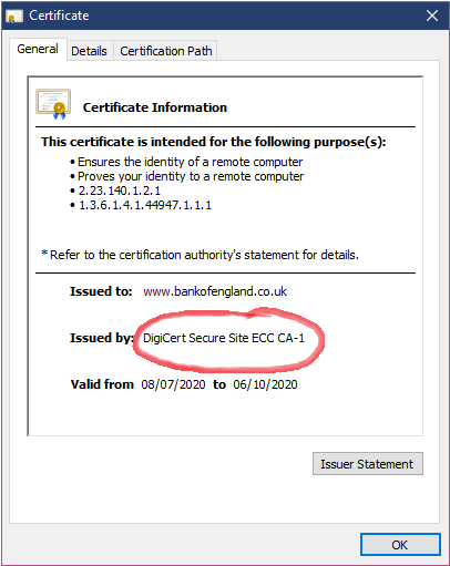 Unable to get local issuer certificate